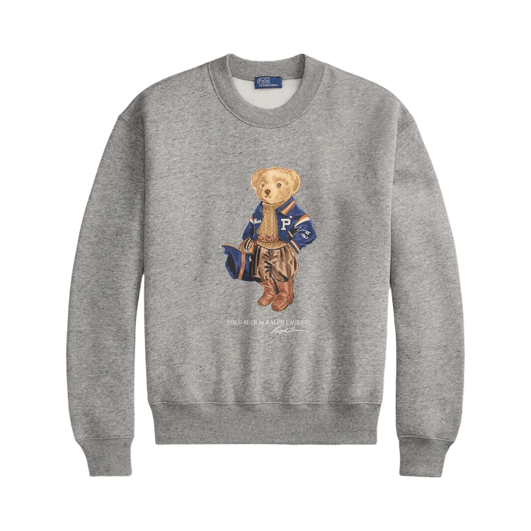 Polo Ralph Lauren Arctic Fleece-Knt-Long Sleeve-Crew Neck-Sweatshirt "Dark Vintage Heather"