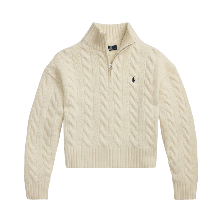 Polo Ralph Lauren Long Sleeve-Mock Neck-Pullover-Sweater "Authentic Cream"