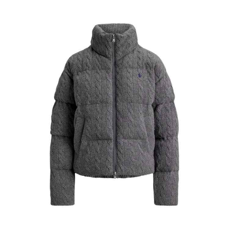 Polo Ralph Lauren Sweater Puffer-Jacket "Flannel Grey Heather"