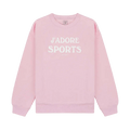 Sporty & Rich Jadore Flocked Crewneck "Laffy White"