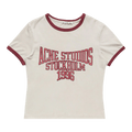 Acne Studios White/Burgundy Graphic T-Shirt "Off White/Burgundy"