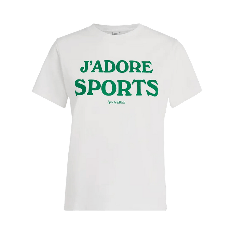 Sporty & Rich Jadore Tee "White Kelly"