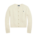 Polo Ralph Lauren Long Sleeve-Crew Neck-Cardigan-Sweater "Authentic Cream"