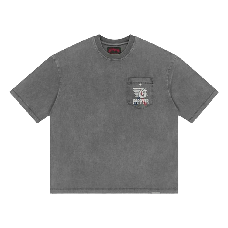 Godspeed Air Paris Pocket T-Shirt "Grey Wash"