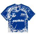 Sp5der Jersey Overprint Tee "Tory Blue"