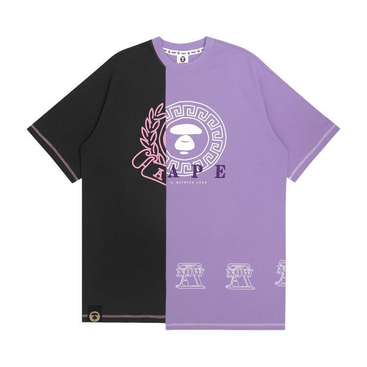 AAPE Moonface t-Shirt Mini Dress "Purple/Light"
