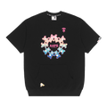 AAPE Moonface Bear Graphic Sweat Dress "Black"