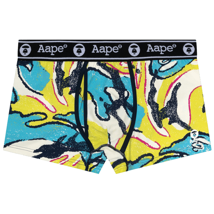 AAPE Moonface Camo Briefs "Green/Blue"