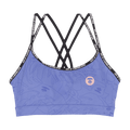 AAPE Moonface Patterned Cropped Sports Bra Top "Purple/Multi"