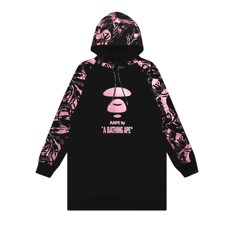 AAPE Camo Print Hoodie Dress "Black"