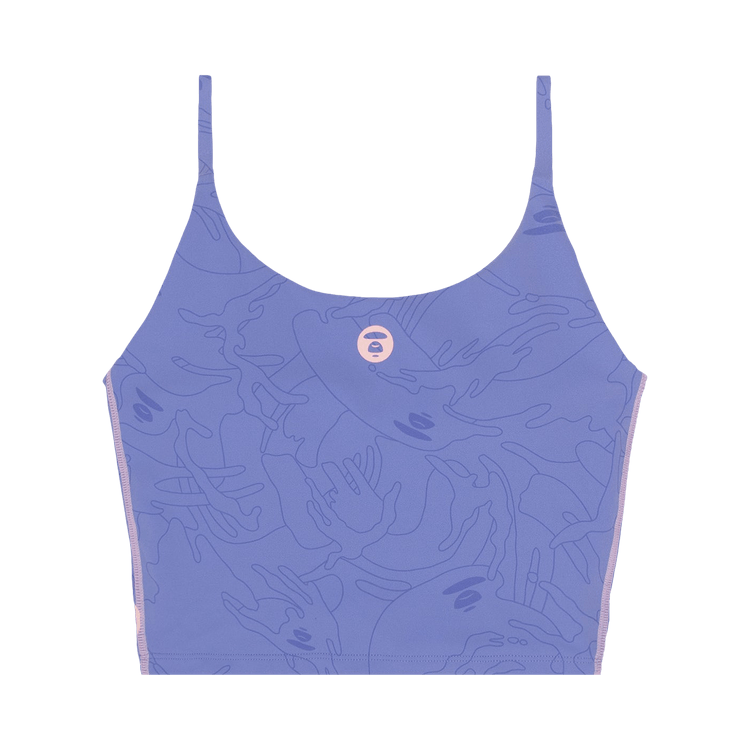 AAPE Moonface Patterned Bra Top "Purple/Multi"