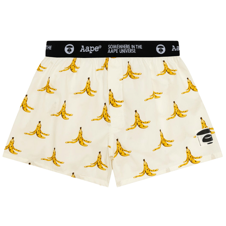 AAPE Moonface Banana Boxers "Ivory/Yellow"