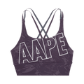 AAPE Moonface Camo Printed Sports Bra "Purple/Multi"