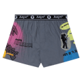 AAPE Moonface Graffiti Printed Boxers "Grey/Light"