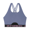 AAPE Moonface Logo Hem Bra Top "Blue/Dark"