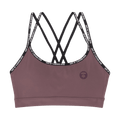 AAPE Moonface Cropped Sports Bra Top "Brown/Dark"