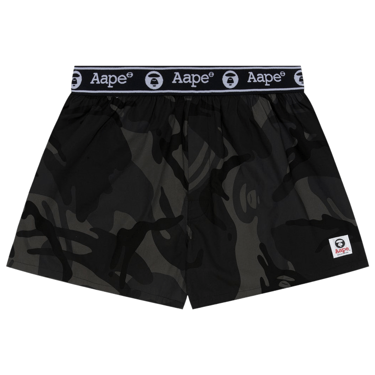 AAPE Moonface Camo Boxers "Black/Multi"