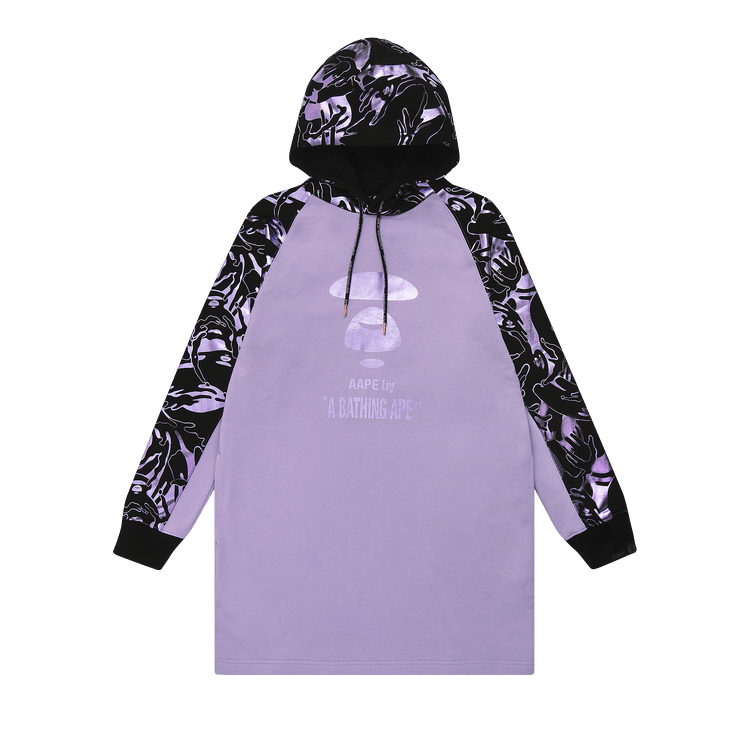 AAPE Camo Print Hoodie Dress "Purple/Light"