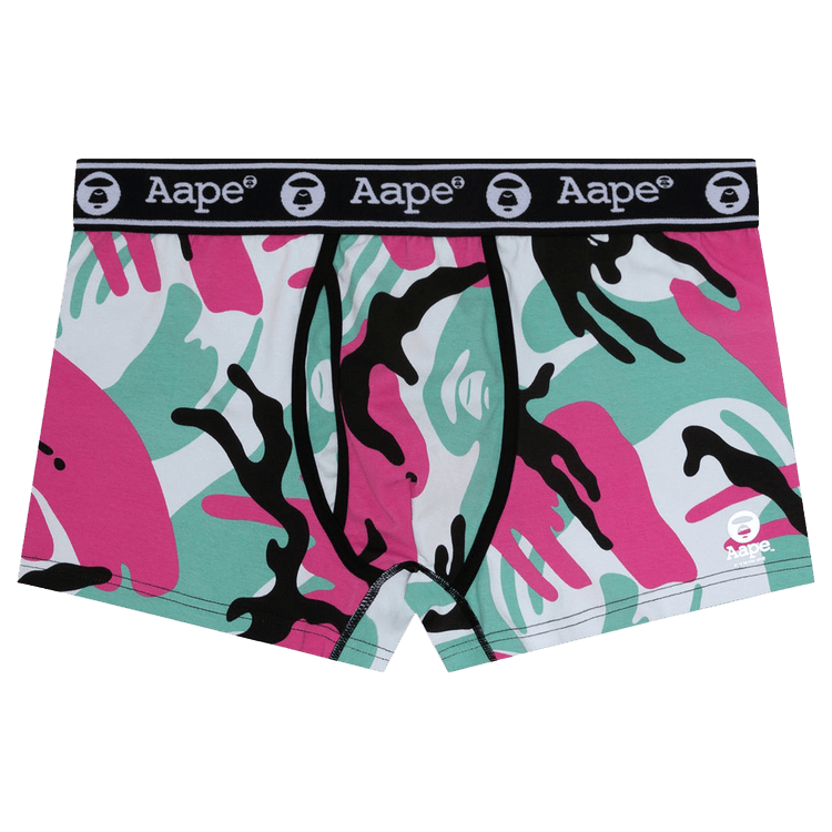 AAPE Moonface Camo Briefs "Green/Purple"