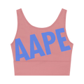AAPE Moonface Logo Active Tank Top "Pink"