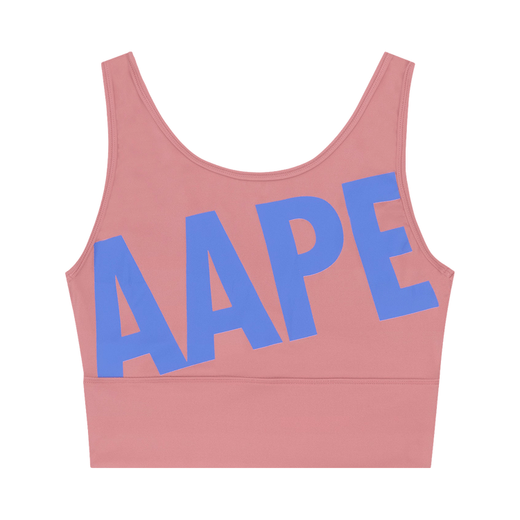 AAPE Moonface Logo Active Tank Top "Pink"