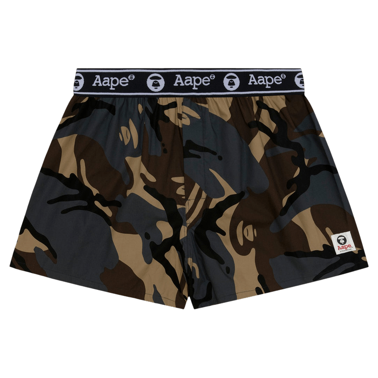 AAPE Moonface Camo Boxers "Brown/Multi"