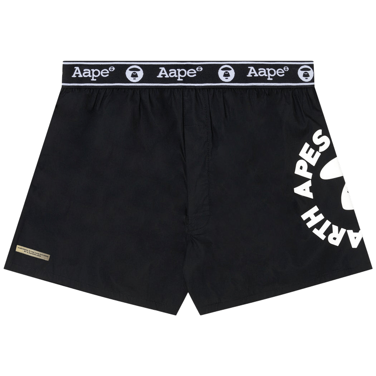 AAPE Moonface Printed Boxers "Black"