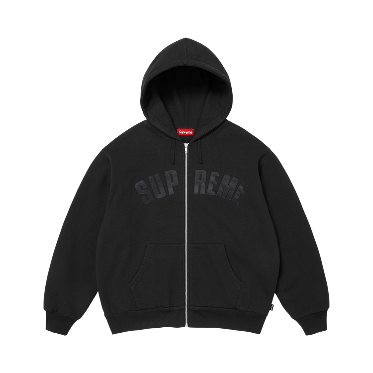 Supreme Arc Thermal Lined Zip Up Hooded Sweatshirt "Black"
