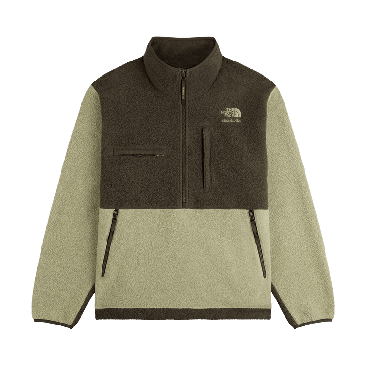 Aimé Leon Dore x The North Face "95 Denali Half-Zip Fleece Pullover "Tea Green'