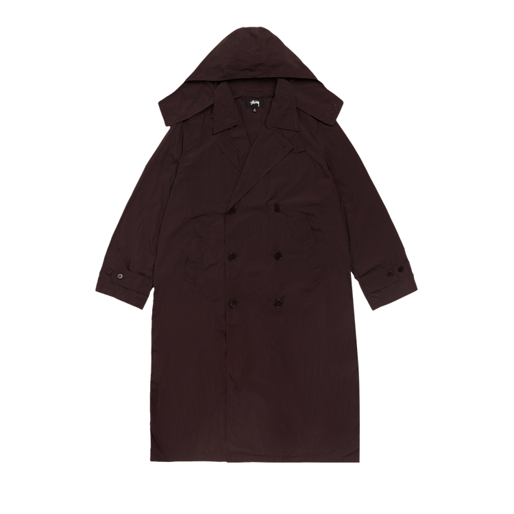 Stussy Ultra Lightweight Nylon Trench "Brown"