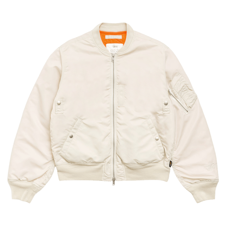 Stussy Ma-1 Bomber Jacket "Bone"