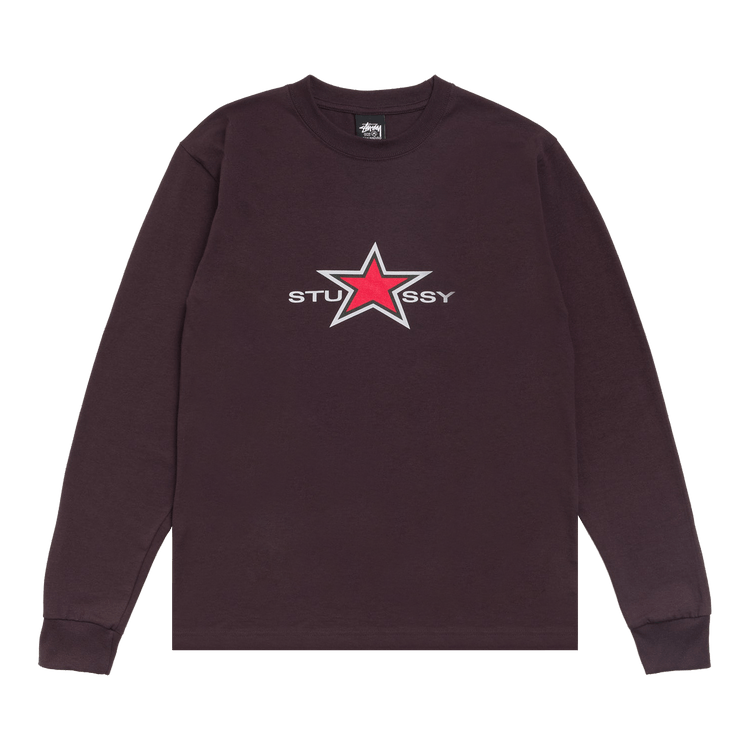 Stussy Star Ls Tee "Chocolate"