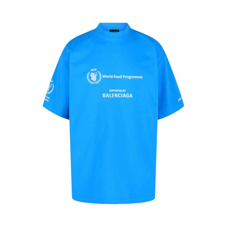 Balenciaga World Food Programme Graphic T-Shirt "Azure White"