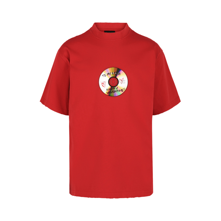Balenciaga Val To My Love Graphic T-Shirt "Red"