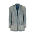 Balenciaga Stonewashed Denim Blazer "Blonde Ring"