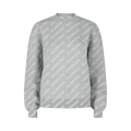 Balenciaga Allover Logo Knit Sweater "Grey White"