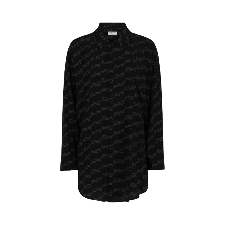 Balenciaga Bb Monogram Minimal Shirt "Black Grey"