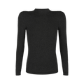 Balenciaga Slub Knit Top "Dark Heather Grey"