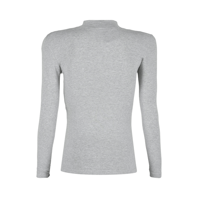 Balenciaga Slub Knit Top "Heather Grey"