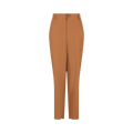 Ferragamo Creased Cropped Trousers "Light Brown"