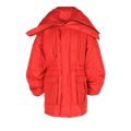 Balenciaga Draped Collar Padded Parka "Red"