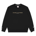 AAPE Moonface Drip Graphic Sweatshirt "Black"