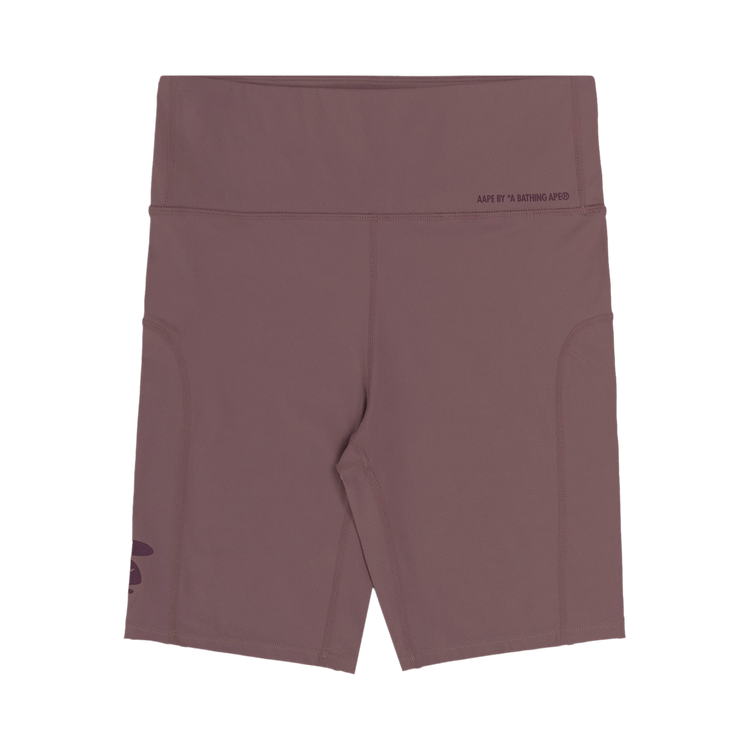 AAPE Moonface Printed Biker Shorts "Brown/Dark"