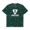 AAPE Moonface Printed Tee "Green/White"
