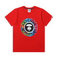 AAPE Tie-Dye Logo Tee "Red/Light"