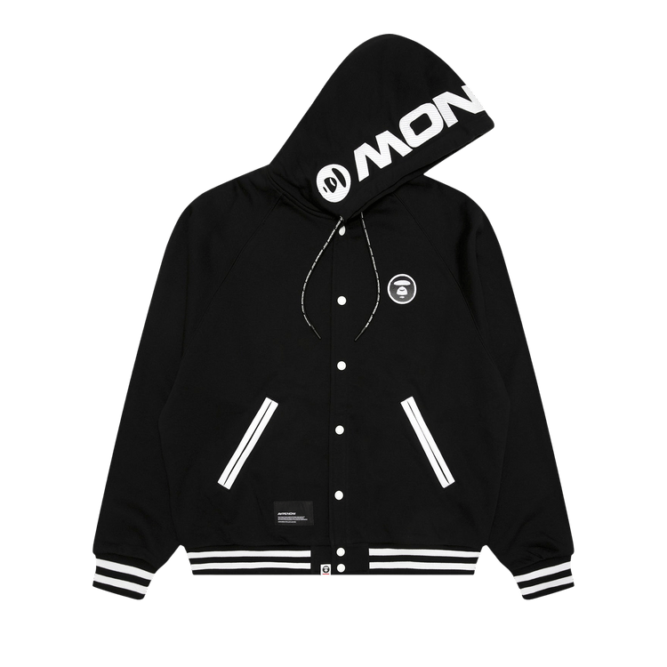 AAPE Now Moonface Zip Up Sweater "Black"