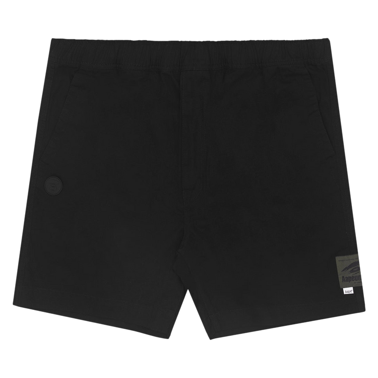 AAPE Moonface Track Shorts "Black"