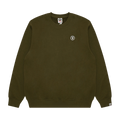 AAPE Now Moonface Crewneck Sweater "Khaki"