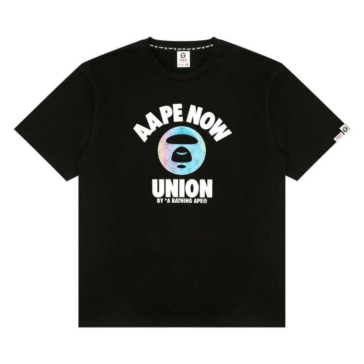 AAPE Moonface Logo Short Sleeve Tee "Black"
