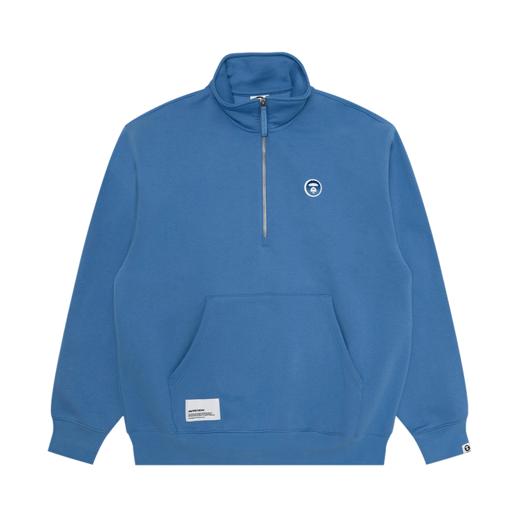 AAPE Now Half Zip Sweater "Blue"